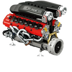 Italian V12 Hypercar Motorizado | 1240PCS - imagem principal