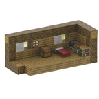 Cabana de Madeira - Blocos Magnéticos Minecraft | 80PCS